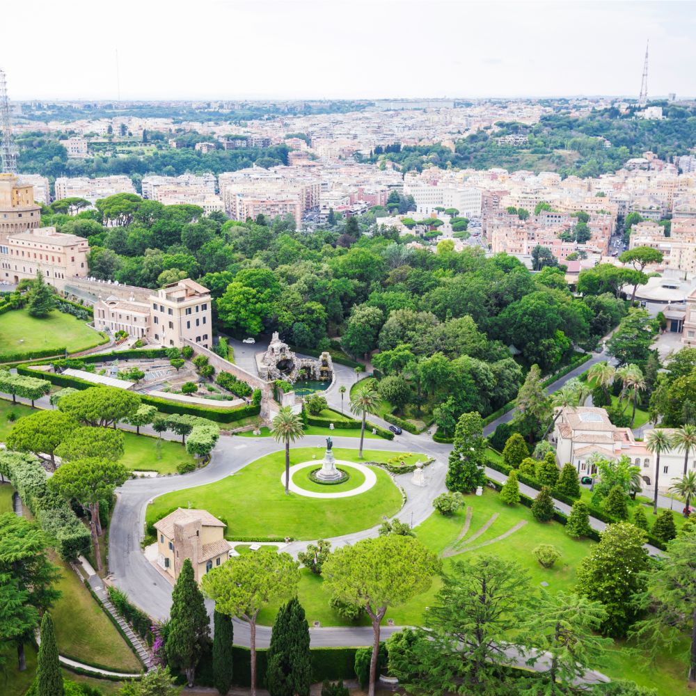 Aerial View On Vatican Gardens C559L82 1
